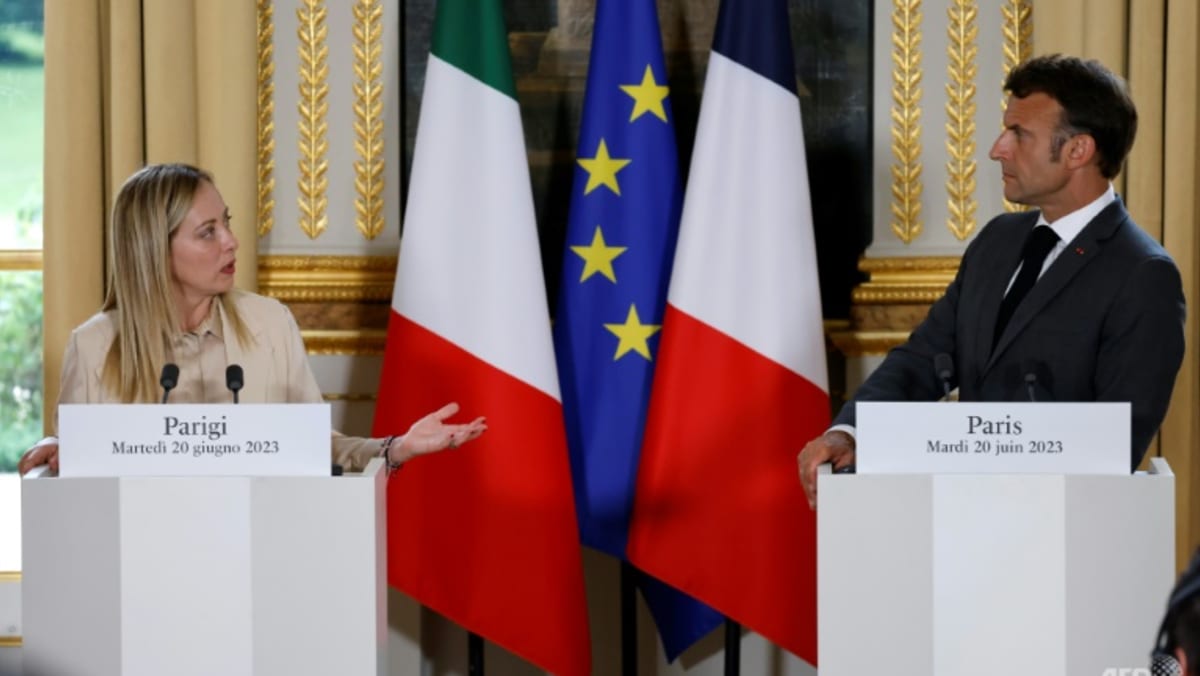 Macron and Meloni vow to work together after tensions Macron and Meloni vow to work together after tensions