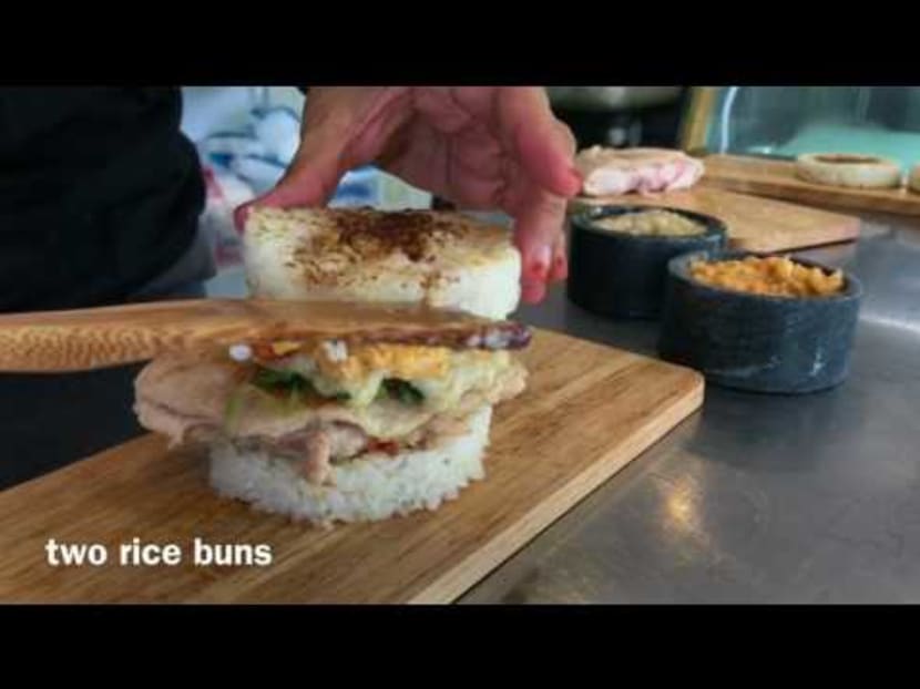 Chicken rice burger hits S'pore shores