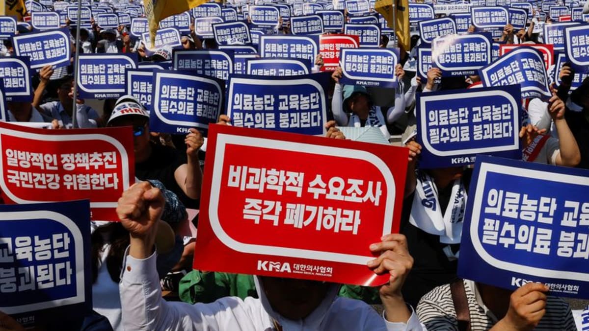 South Korea arrests trainee doctor over ‘blacklist’ of non-striking colleagues South Korea arrests trainee doctor over ‘blacklist’ of non-striking colleagues