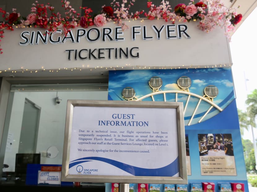 Singapore Flyer suspends operations indefinitely due to ‘technical issue’ Singapore Flyer suspends operations indefinitely due to ‘technical issue’