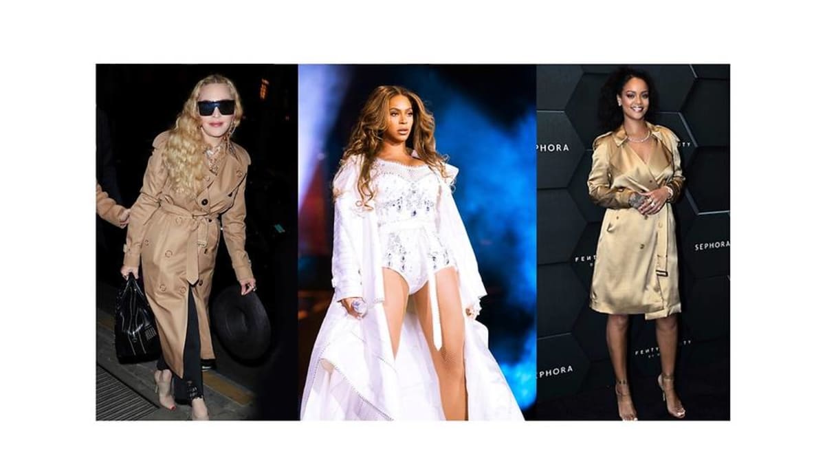 Beyonce in hot sale burberry