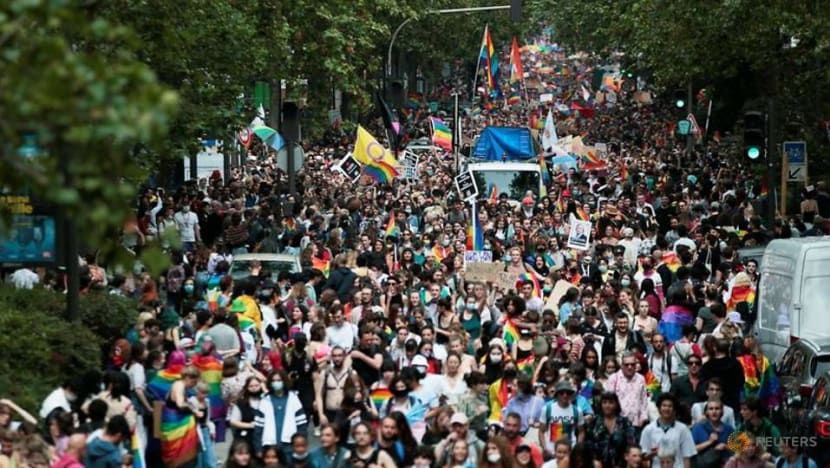 Thousands march in Paris' first LGBT pride since lockdown Thousands march in Paris' first LGBT pride since lockdown