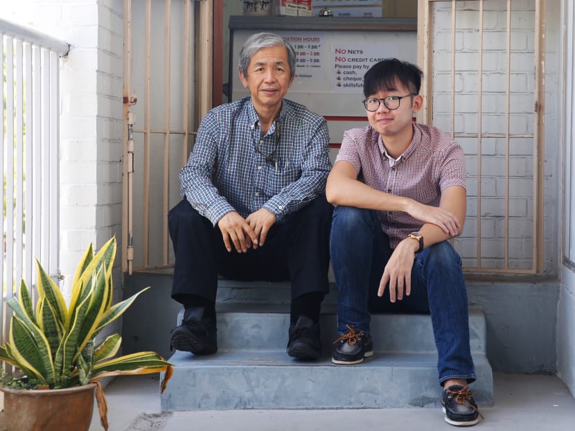 Kenji Kitahara, 67 and Yutaro Kitahara, 26 pose for a portrait. Kenji Kitahara, 67 and Yutaro Kitahara, 26 pose for a portrait.