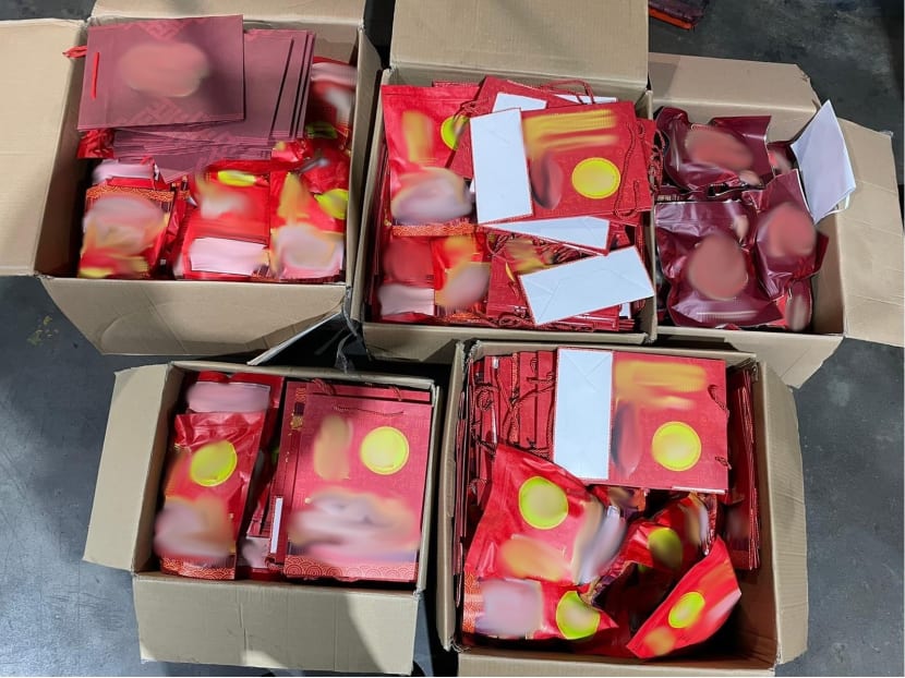 The Immigration and Checkpoints Authority (ICA) officers foiled attempts to illegally import 169 cartons and 11 packets of assorted bak kwa, as well as three cartons of pork floss from Malaysia. 
