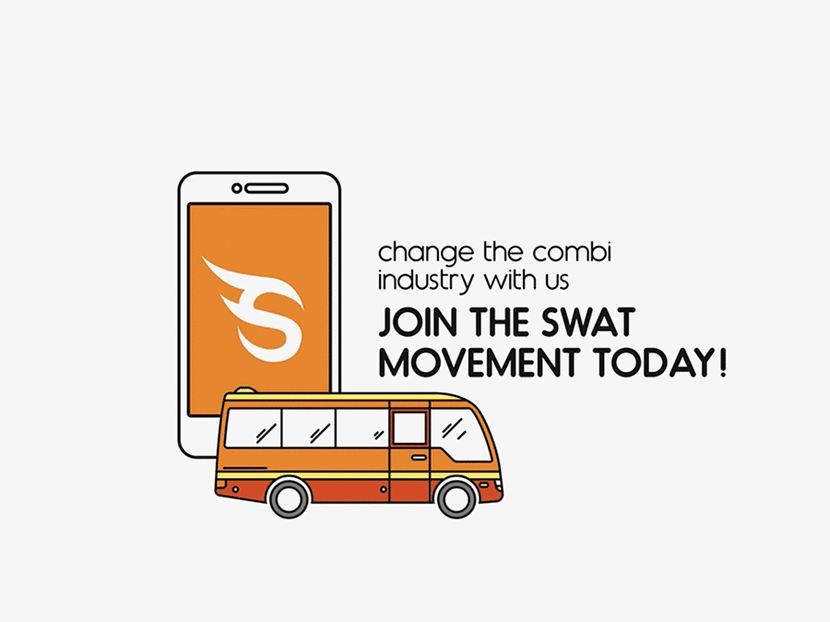 A locally developed on-demand ride-sharing app called SWAT is hoping to give Uber and Grab a run for their money, by charging commuters a flat fare of S$5 no matter the distance of their rides. Photo: SWAT