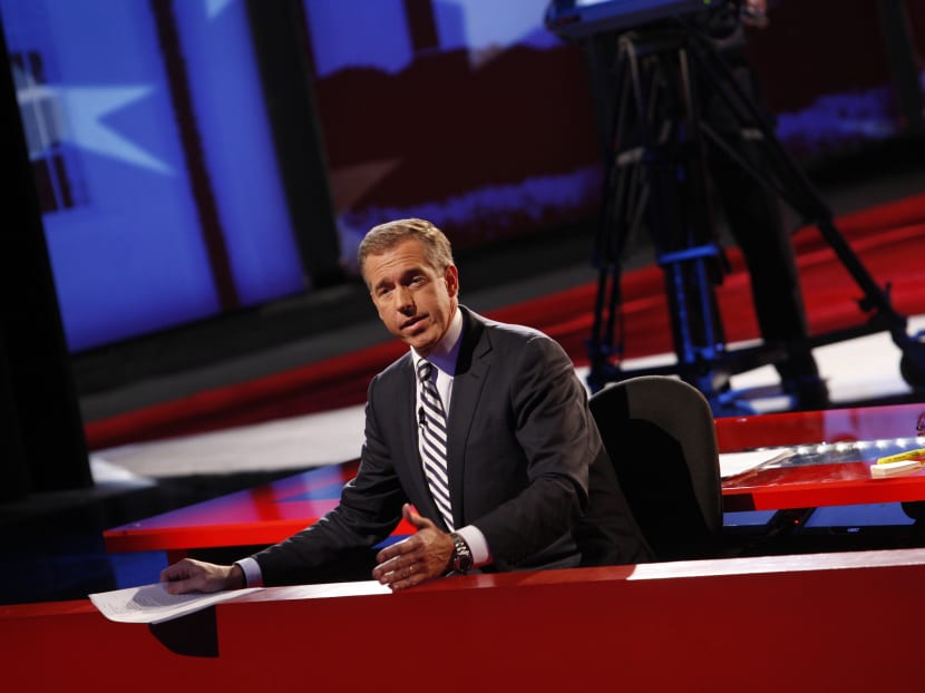 Mr Brian Williams moderates a presidential debate at the University of South Florida in Tampa, Fla. in 2012. Photo: The New York Times