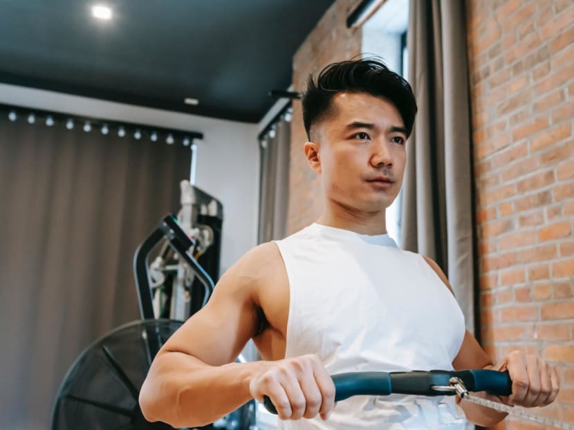 Rowing is a total body workout that targets the muscles in your legs, back, core and arms. Rowing is a total body workout that targets the muscles in your legs, back, core and arms.