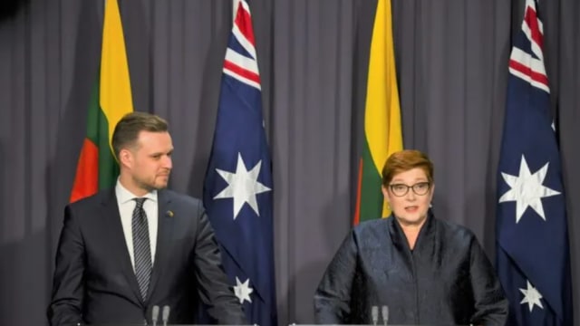 澳洲和立陶宛合力应对中国施压