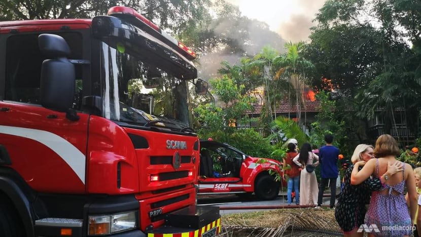 'Burning through the roof': Fire breaks out at semi-detached houses in Wilton Close 'Burning through the roof': Fire breaks out at semi-detached houses in Wilton Close