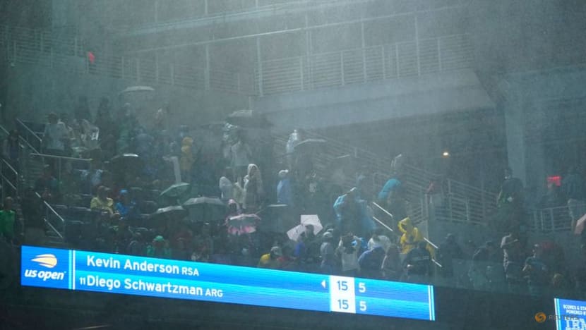 Tennis:Severe weather disrupts US Open schedule Tennis:Severe weather disrupts US Open schedule