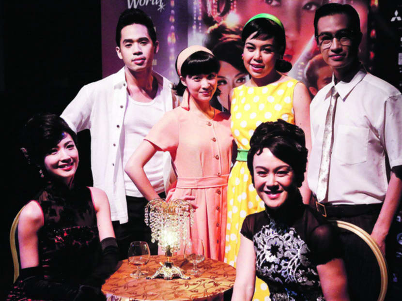 The cast of the latest restaging of Beauty World. (Clockwise from left) Jeanette Aw, Timothy Wan, Cheryl Tan, Frances Lee, Joshua Lim and Janice Koh. Photo: Jason Ho.