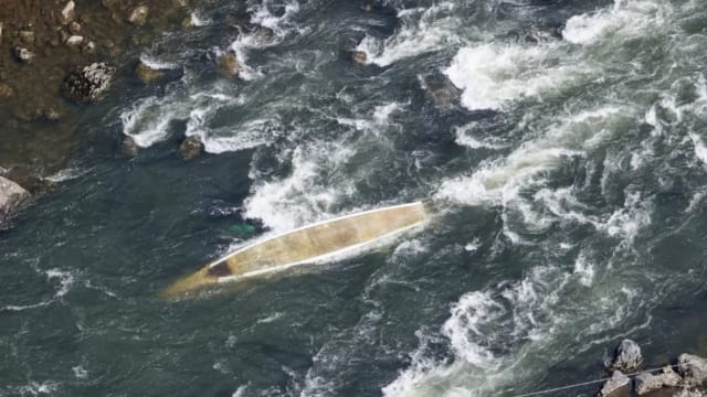日本京都观光船翻覆 造成一死一伤