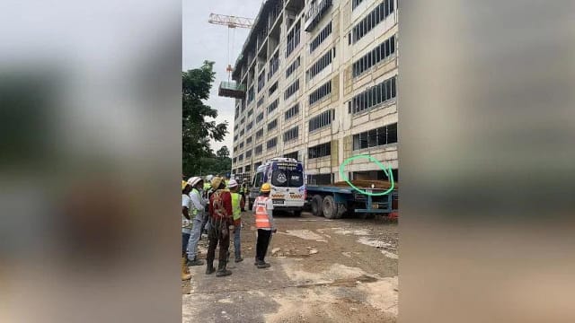 三巴旺工地意外 工人七楼坠落受伤入院