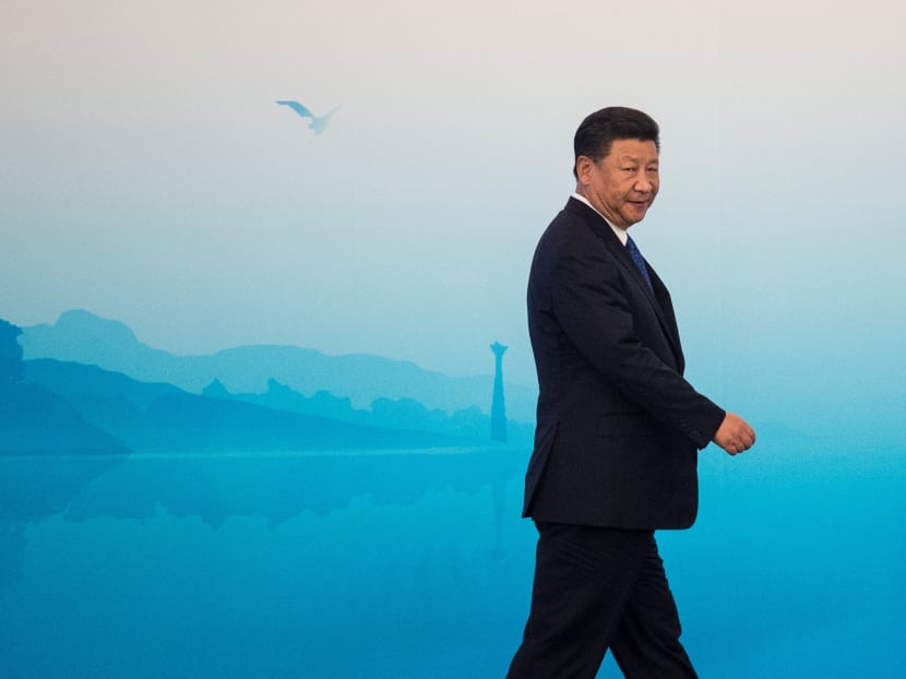 The ‘chairman of everything’ is pictured striding across a marble floor, looking calm, composed and thoroughly pleased with himself as he prepares to address the media at the conclusion of the 9th BRICS Forum in Xiamen. Photo: Reuters