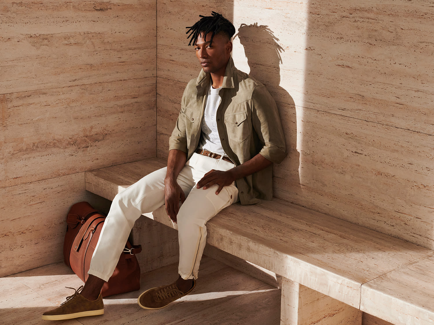 A look from Brunello Cucinelli's Spring 2022 collection. Photo