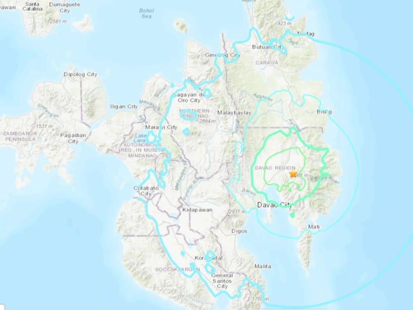 A map showing the region of southern Philippines hit by the 6.0-magnitude earthquake on March 7, 2023. A map showing the region of southern Philippines hit by the 6.0-magnitude earthquake on March 7, 2023.