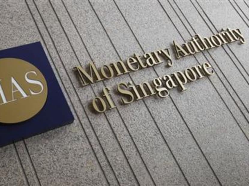 The logo of the Monetary Authority of Singapore (MAS). Photo: Reuters