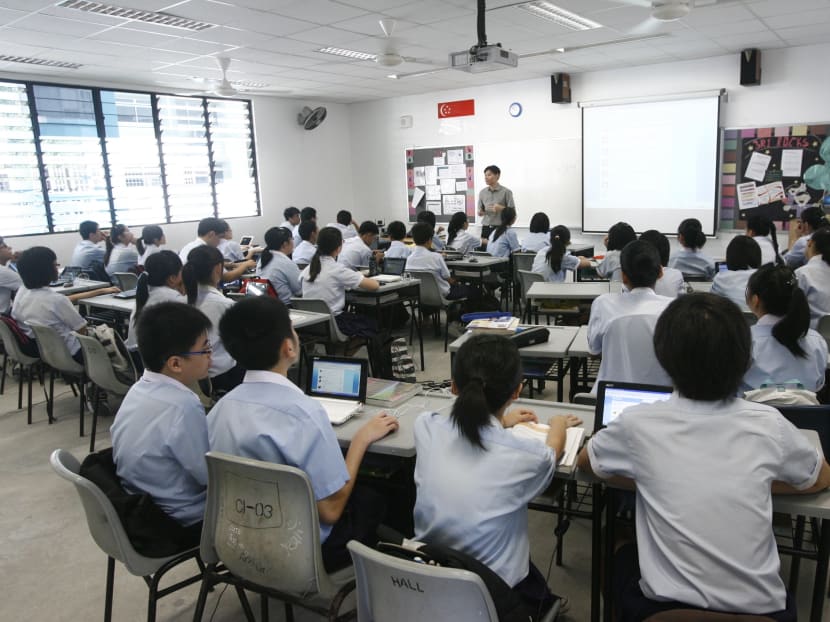An MOE spokesperson said more than 400 (50 per cent) Secondary 1 pupils in the Normal (Academic) stream in the pilot schools will be allowed to study at least one subject at the Express level. TODAY FILE PHOTO