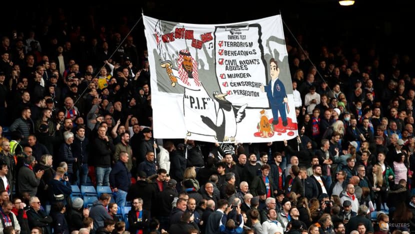 Police to investigate banner at Crystal Palace critical of Newcastle deal Police to investigate banner at Crystal Palace critical of Newcastle deal