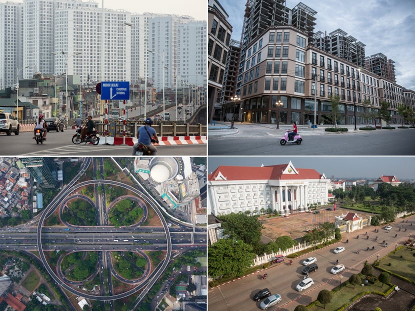 (Clockwise from left)  Hanoi, Vietnam; Phnom Penh, Cambodia; Vientiane, Laos; Jakarta, Indonesia. A report by worldwide management consulting firm McKinsey & Company released on Sept 14 found that eight out of 18 of the world’s best-performing emerging economies — including Cambodia, Laos, Indonesia and Vietnam — were in South-east Asia.
