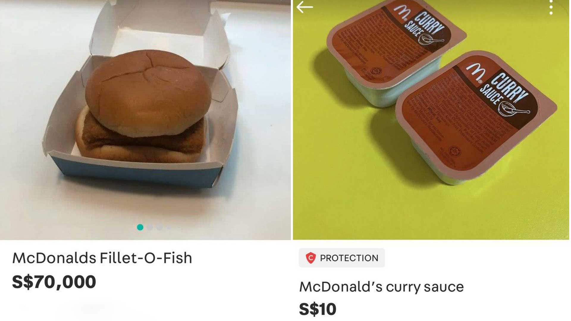 Carousell Scalper Now Selling McDonald's Filet-O-Fish Burger For $70k