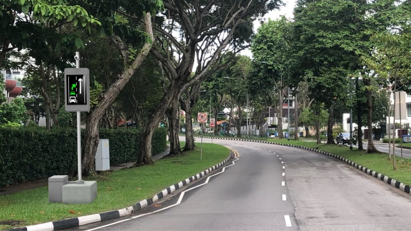 'Virtual right of way': Display panels that alert motorists to approaching buses put up along Lorong Ah Soo in LTA trial