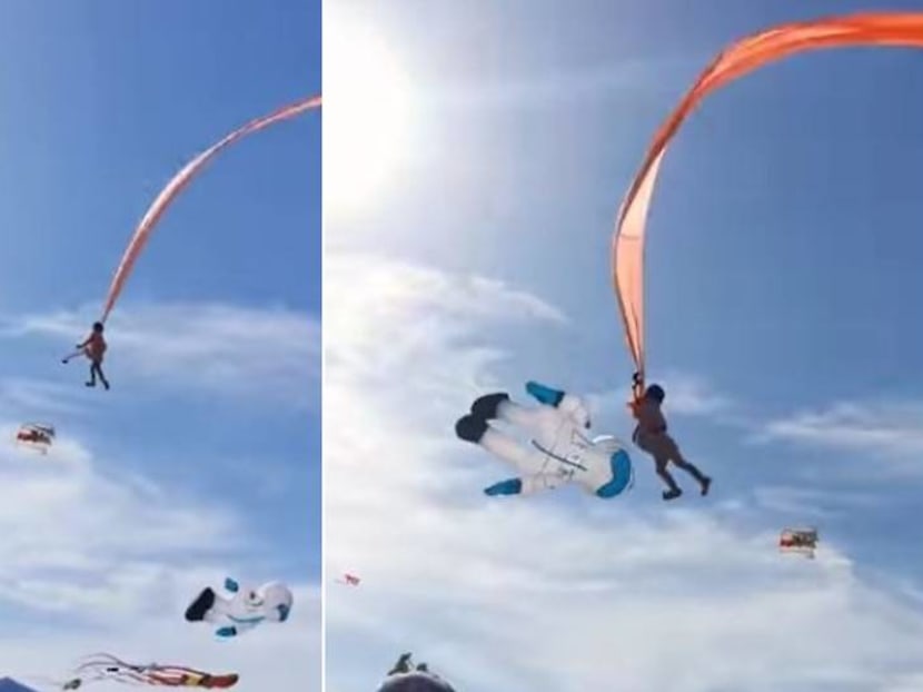 3-year-old gets caught in kite strings, lifted high into the air at Taiwan festival