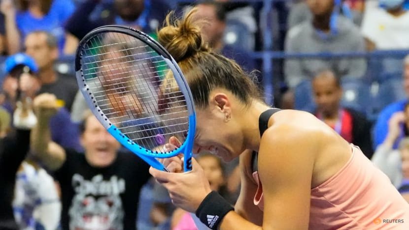 Tennis:Scrappy Sakkari survives gruelling three-setter to beat Andreescu Tennis:Scrappy Sakkari survives gruelling three-setter to beat Andreescu