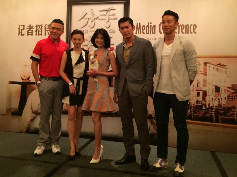 The cast of Let It Go (from left): Cavin Soh, Mindee Ong, Jeanette Aw, Elvin Ng and Jackson Tan. Photo: May Seah.