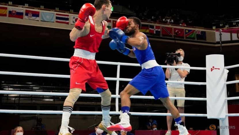Olympics-Boxing-For Team USA, spectator-less arena is like ...