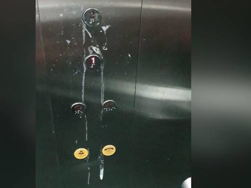 Transport operator SBS Transit has made a police report over spittle found on an LRT station's lift buttons.