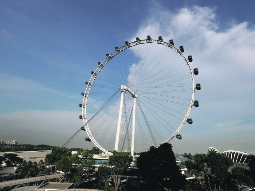 The Singapore Flyer, touted as the largest Giant Observation Wheel, has reported healthy visitor numbers. Photo: Ernest Chua