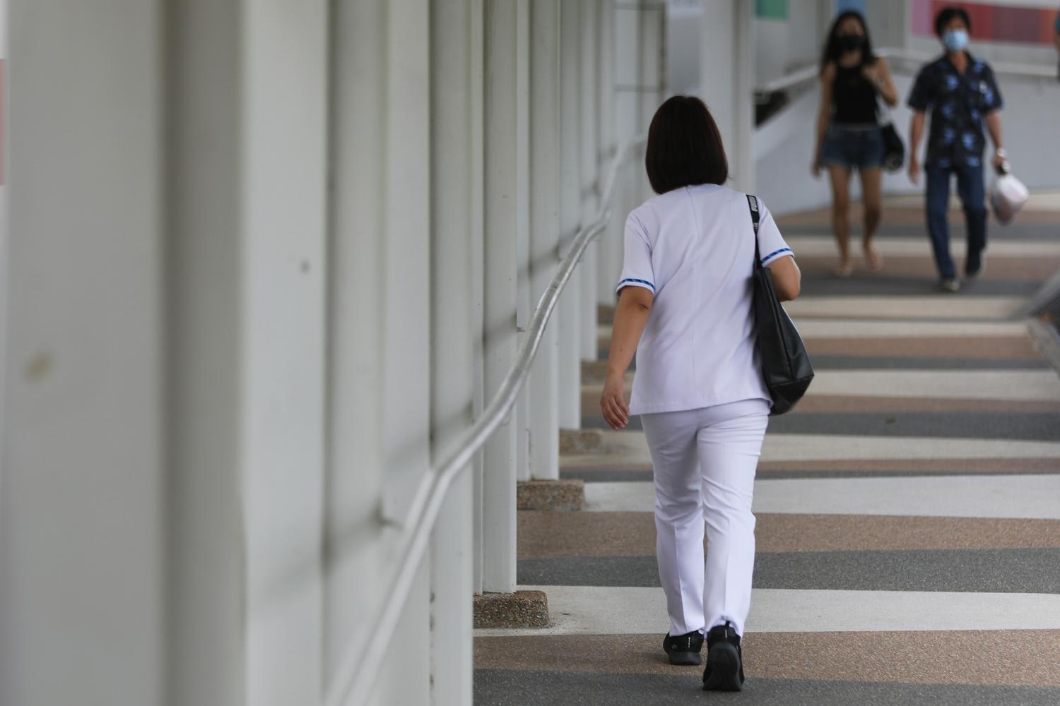 Among locals, the attrition was 7.4 per cent in 2012, up from 5.4 per cent the previous year. For foreign nurses, attrition more than doubled year on year to 14.8 per cent in 2021. Among locals, the attrition was 7.4 per cent in 2012, up from 5.4 per cent the previous year. For foreign nurses, attrition more than doubled year on year to 14.8 per cent in 2021.