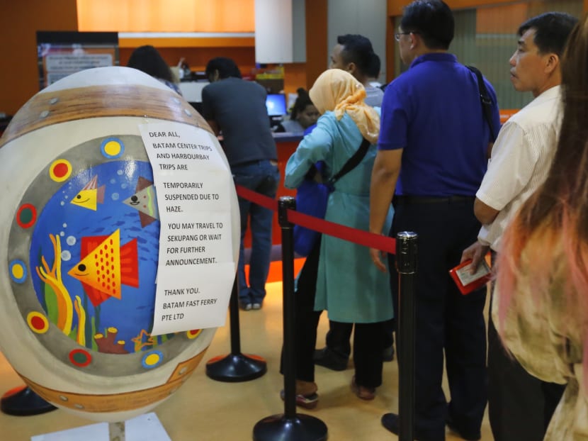 Ferry services between Singapore and Batam were suspended for 90 minutes on Oct 23, 2015. Photo: Ernest Chua Ferry services between Singapore and Batam were suspended for 90 minutes on Oct 23, 2015. Photo: Ernest Chua