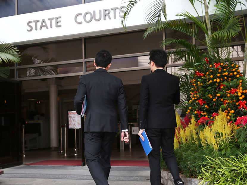 Lawyers at State Court on Feb 26, 2015. Photo: Wee Teck Hian