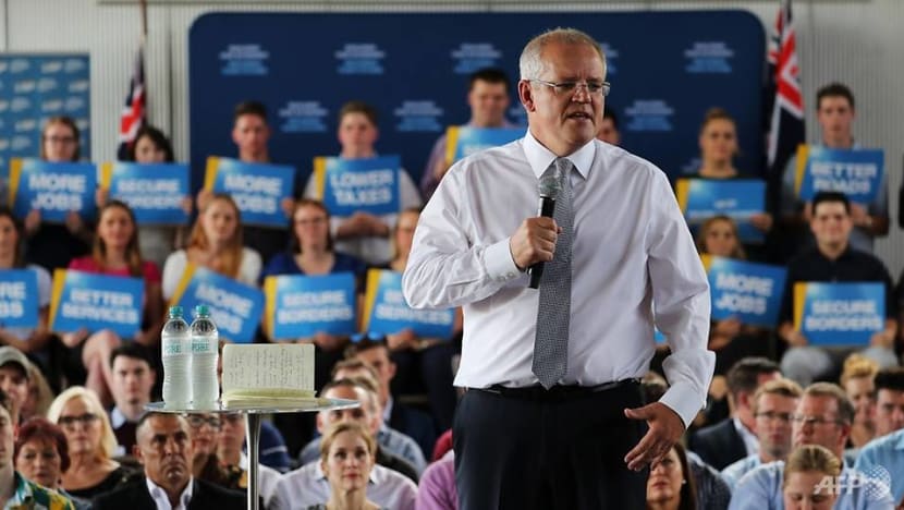 Australian PM Morrison egged on campaign trail