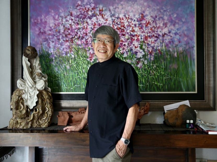 Portrait of artist Eng Siak Loy, 76, who designed the portrait banknote series. Photo: Nuria Ling/TODAY