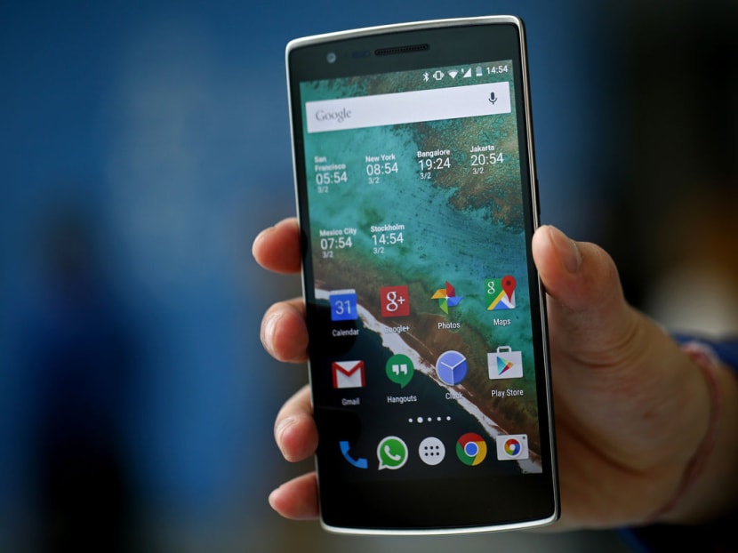 A OnePlus One smartphone. The upstart electronics company sold more than a million units of its debut phone, the One, last year by favouring overseas markets such as the US, the UK and India. Photo: Bloomberg