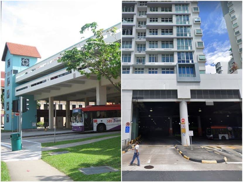 Two of the three new clusters involve staff members from the Bishan (left) and Sengkang bus interchanges.