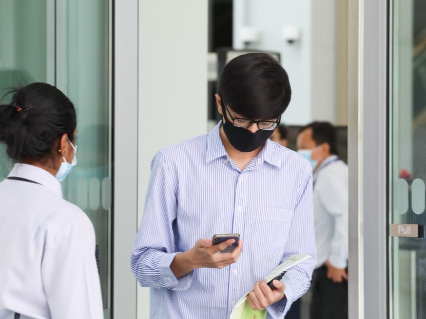 Elijah Kiong Leng Keng (pictured) pleaded guilty on June 3, 2020 to two charges of committing a rash act that endangered the personal safety of others. Elijah Kiong Leng Keng (pictured) pleaded guilty on June 3, 2020 to two charges of committing a rash act that endangered the personal safety of others.