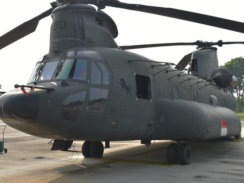 A Republic of Singapore Air Force chinook. Photo: Ministry of Defence/Facebook