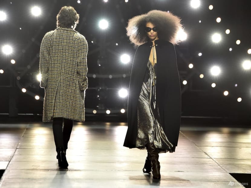 Celine brings rock music element into Hollywood fashion show