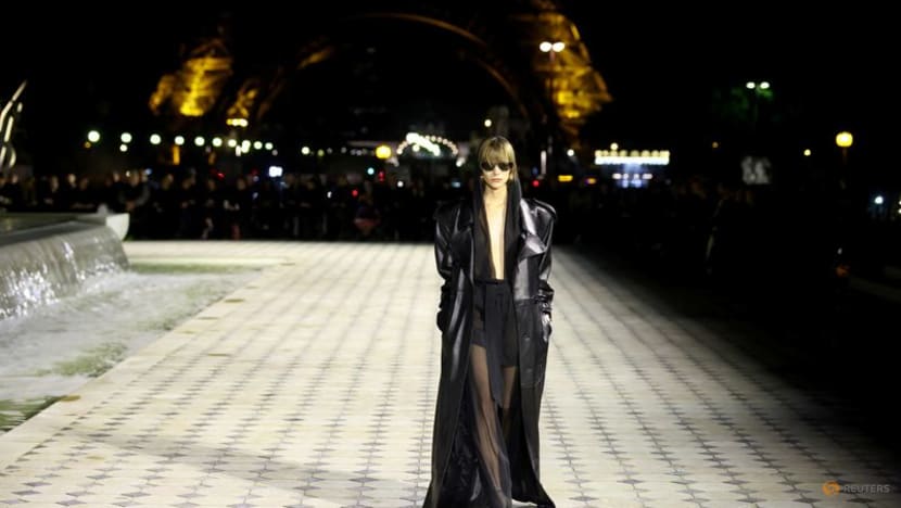 Saint Laurent heats up Eiffel Tower runway with sizzling Parisian glamour