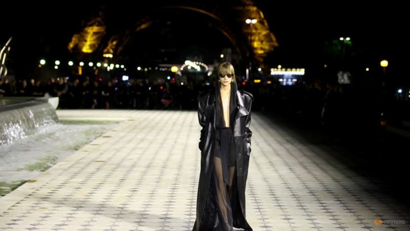 Saint Laurent heats up Eiffel Tower runway with sizzling Parisian glamour Saint Laurent heats up Eiffel Tower runway with sizzling Parisian glamour
