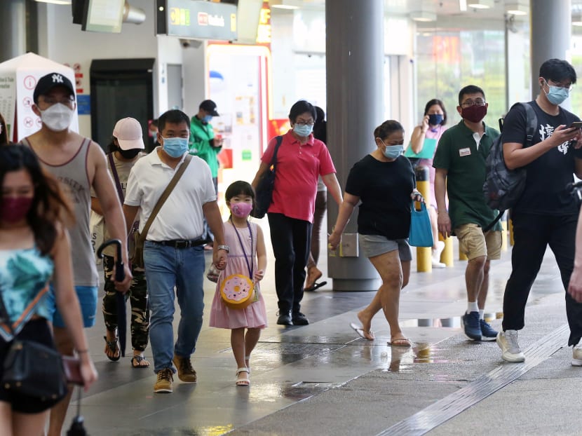 A large majority — 98 per cent — of Covid-19 cases have no or mild symptoms. This is due to Singapore’s high vaccination coverage, with 82 per cent of the population having completed their two-dose full regimen. A large majority — 98 per cent — of Covid-19 cases have no or mild symptoms. This is due to Singapore’s high vaccination coverage, with 82 per cent of the population having completed their two-dose full regimen.