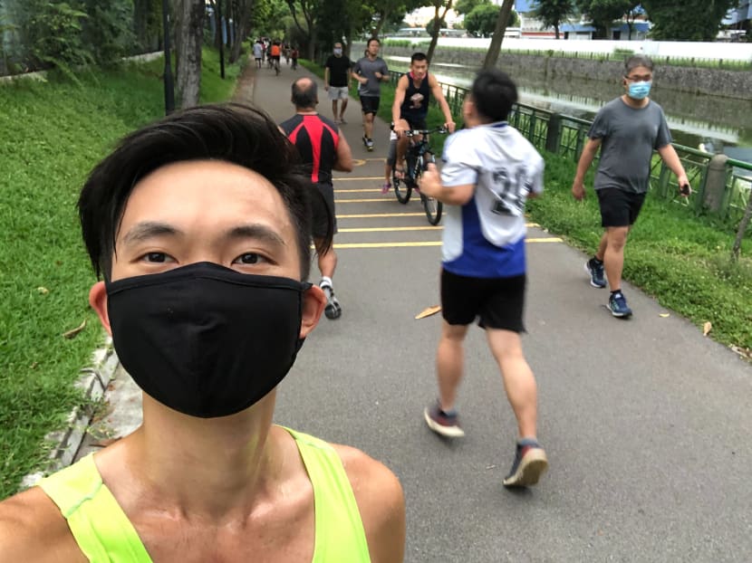 TODAY journalist Justin Ong, in this selfie after a run on June 5, 2020, says that even before the pandemic, running has helped him deal with the daily stressors. "Now, it is more vital for me than ever." TODAY journalist Justin Ong, in this selfie after a run on June 5, 2020, says that even before the pandemic, running has helped him deal with the daily stressors. "Now, it is more vital for me than ever."