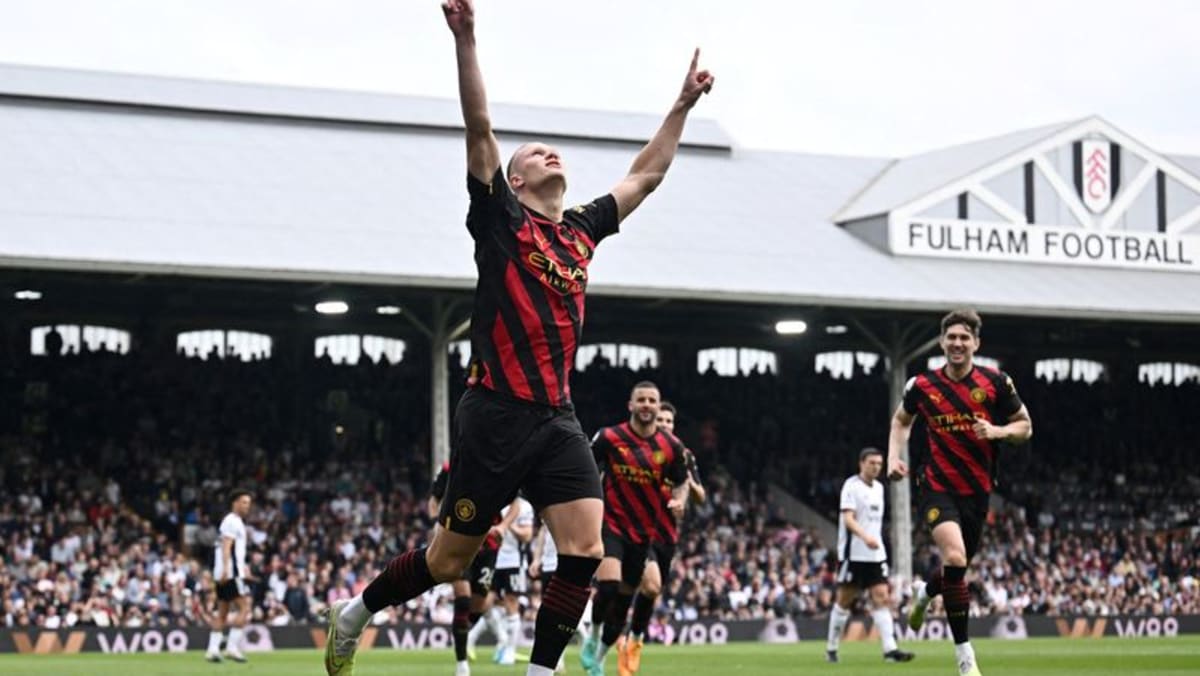 Man City mengalahkan Fulham untuk menjadi yang teratas saat Haaland menyamai rekor lainnya