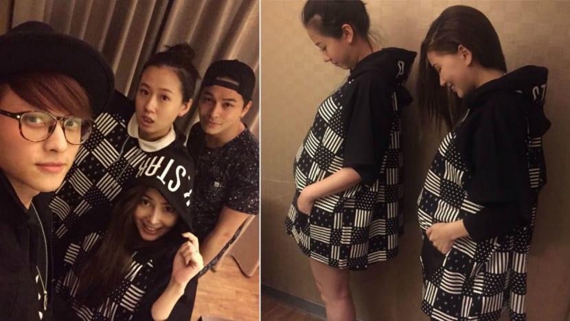 Hannah Quinlivan shows off her baby bump