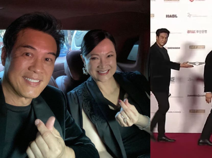 Hong Huifang Walks Busan International Film Festival Red Carpet With Hubby Zheng Geping; He Shows He’s Always Got Her Back
