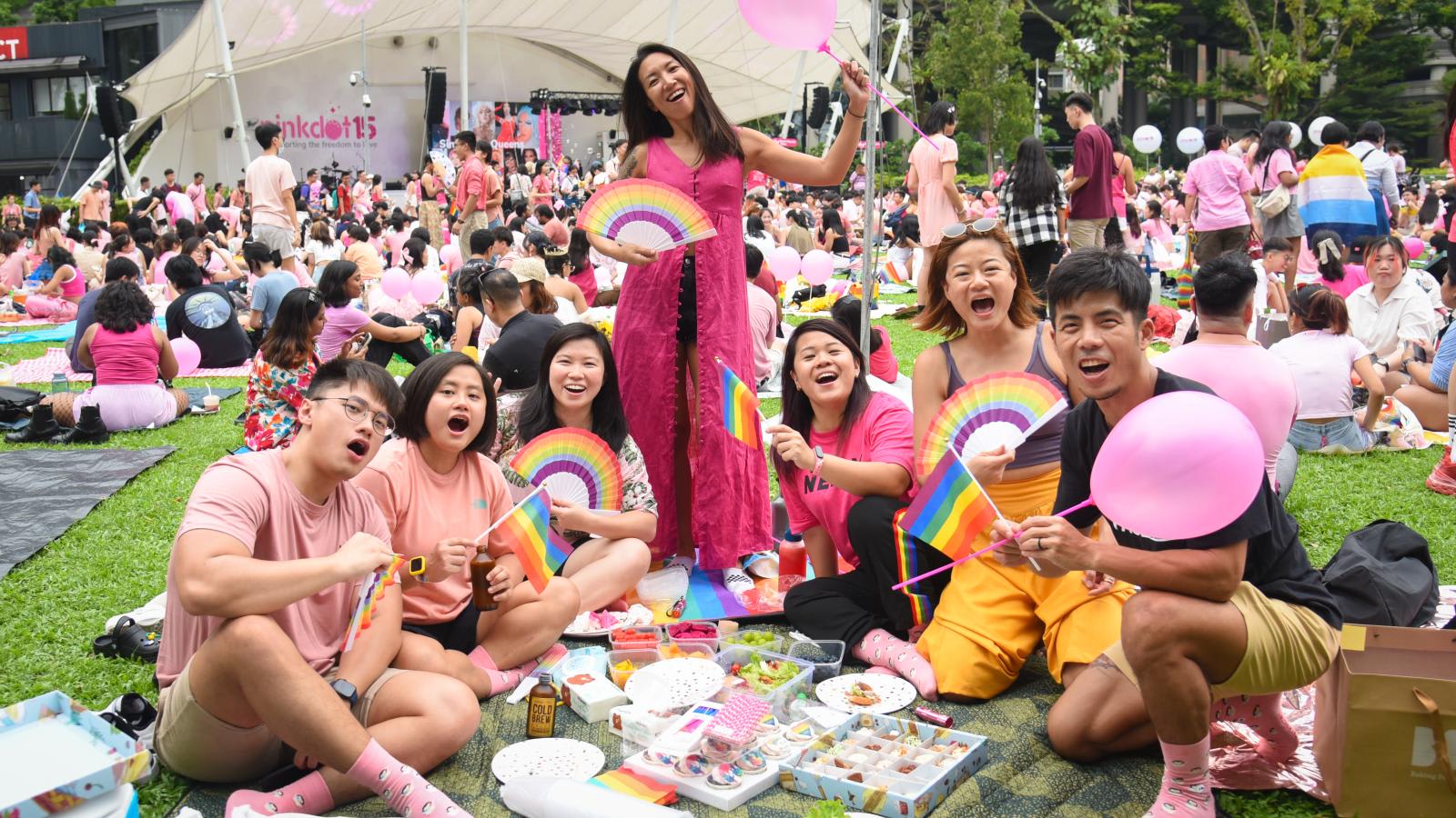 Supporters Of Lgbtq Community Gather At First Pink Dot Event After 377a Repeal Cna